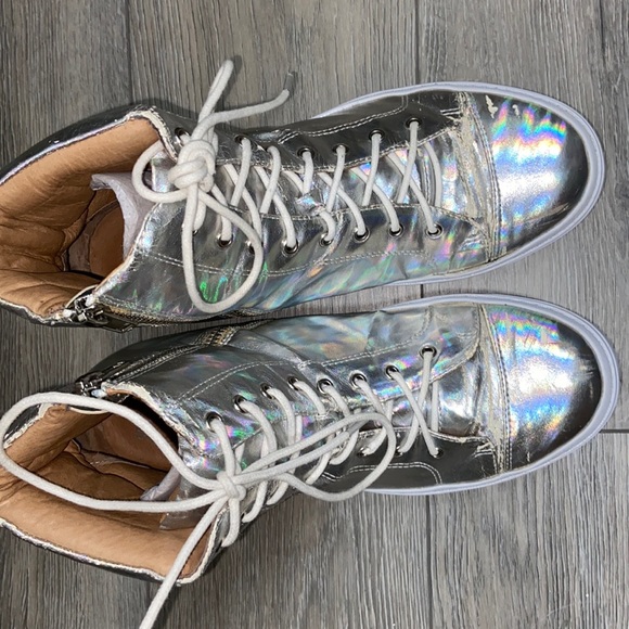 Jeffrey Campbell Ziggy hologram high tops Size 8 - Picture 4 of 5